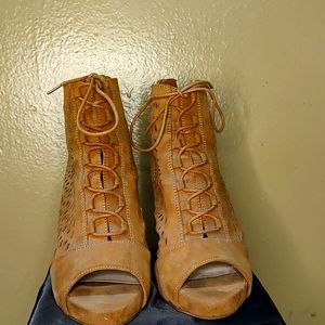 Fergalicious By Fergie Open toed,4 inch heels.